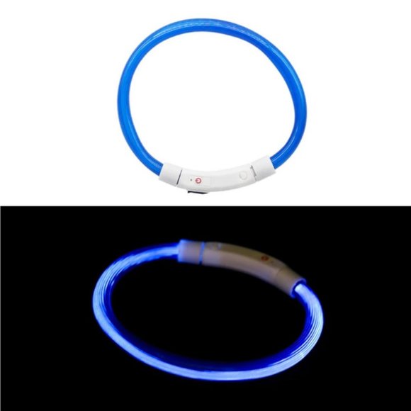 LED Safety Collar USB Charge No Battery Needed Ever - Picture 7 of 10